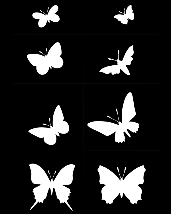 21. BU1 Assorted Butterflies