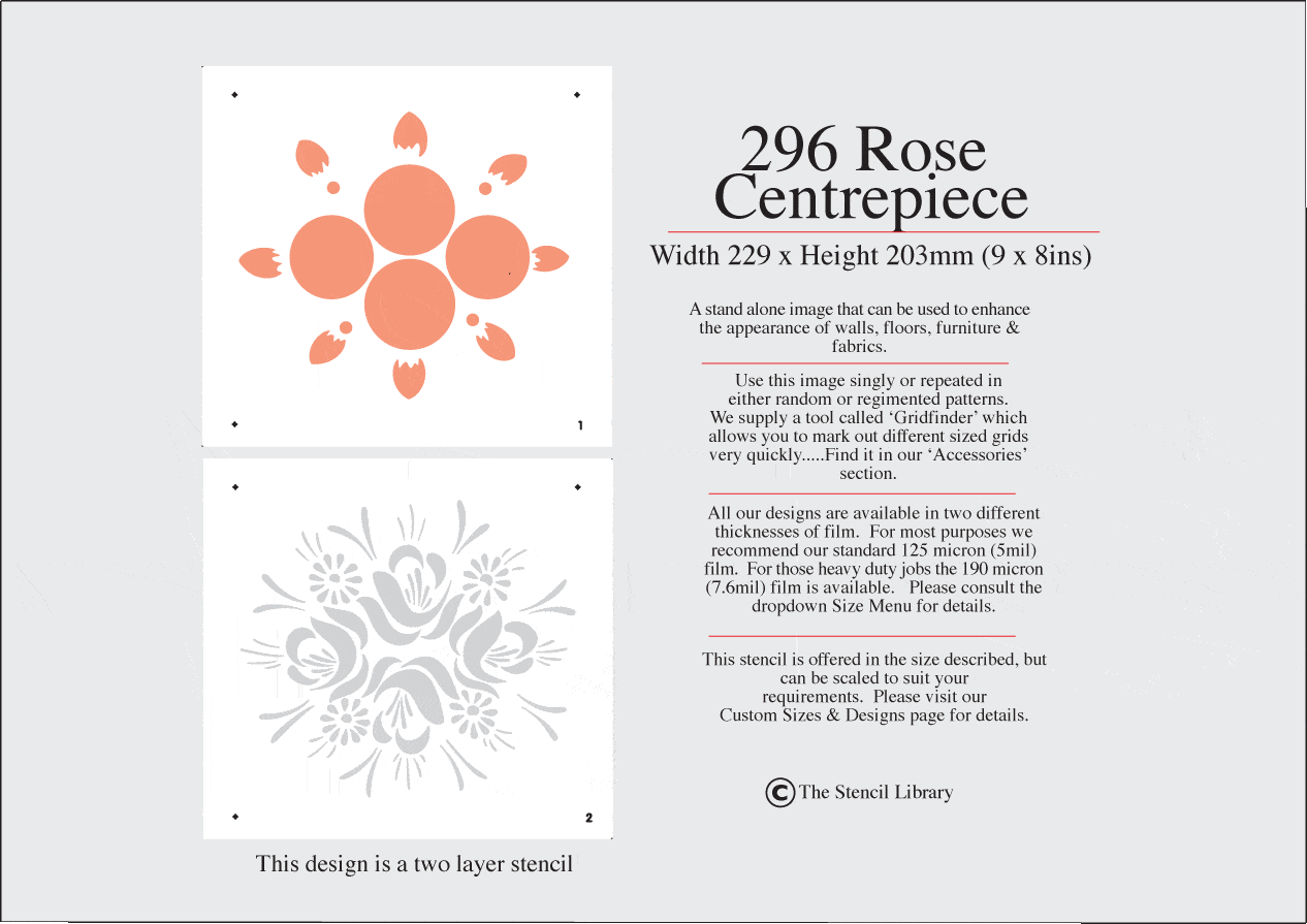 296 Rose Centrepiece