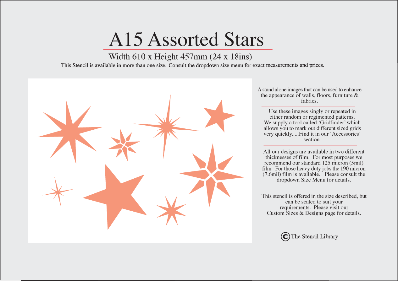4. A15 Assorted Stars