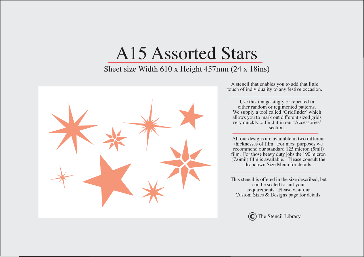 3. A15 Assorted Stars