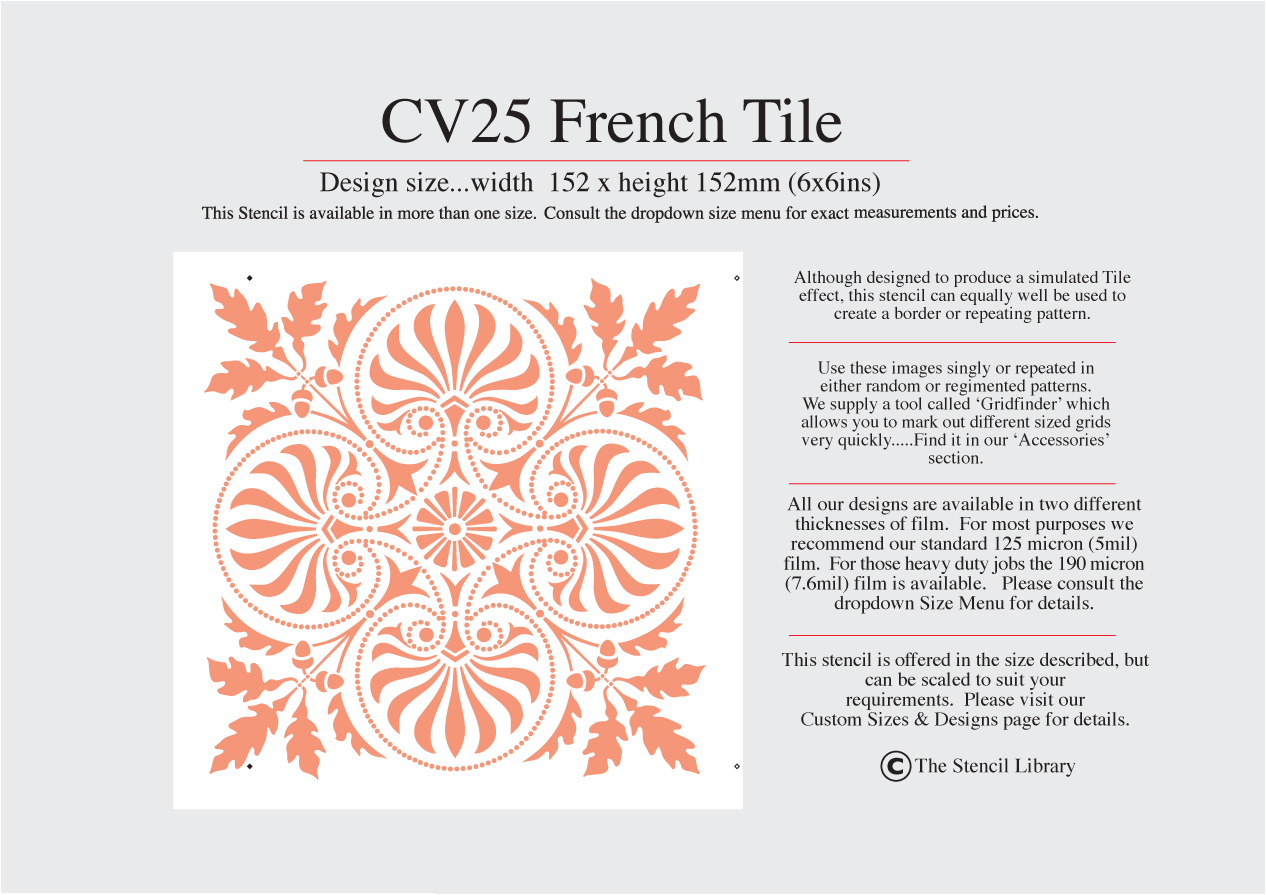 4. CV25 French Tile No7