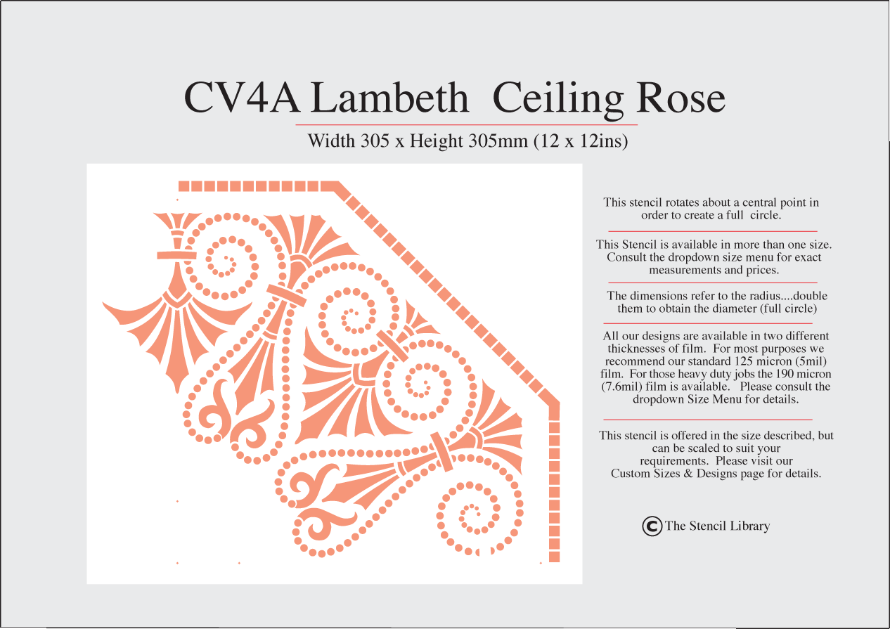 8. CV4A Lambeth Ceiling Rose