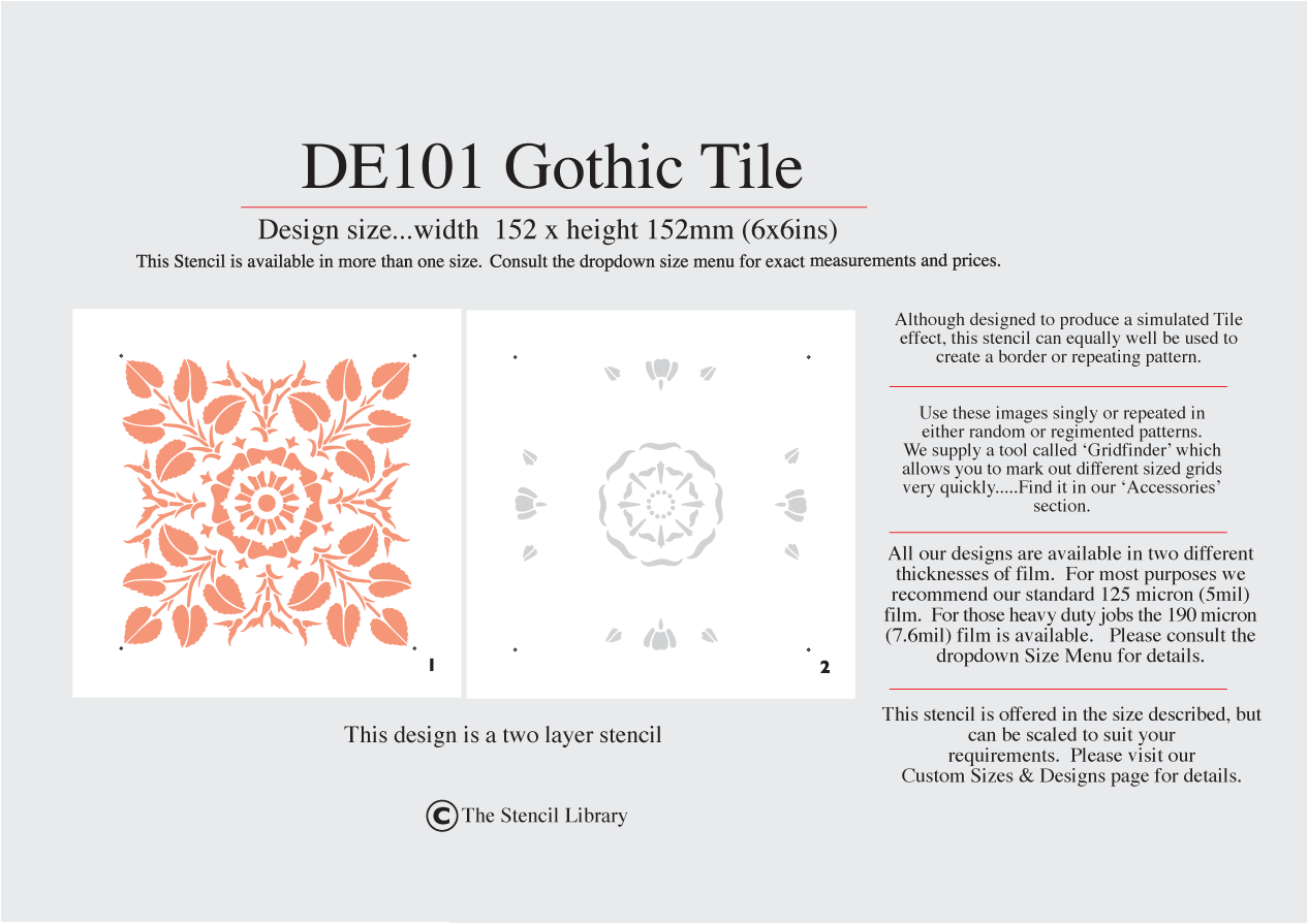 2. DE101 Gothic Tile No6