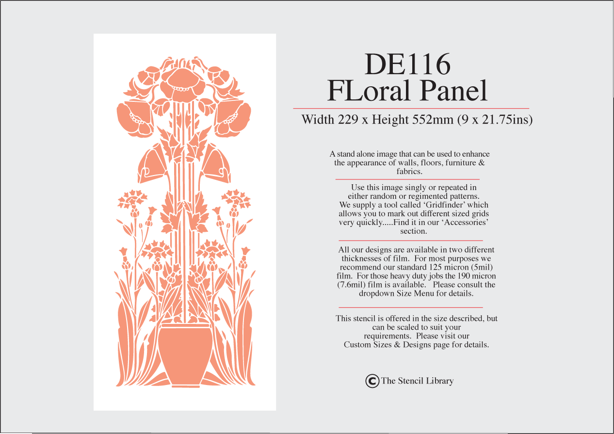 19. DE116 Floral Panel No4