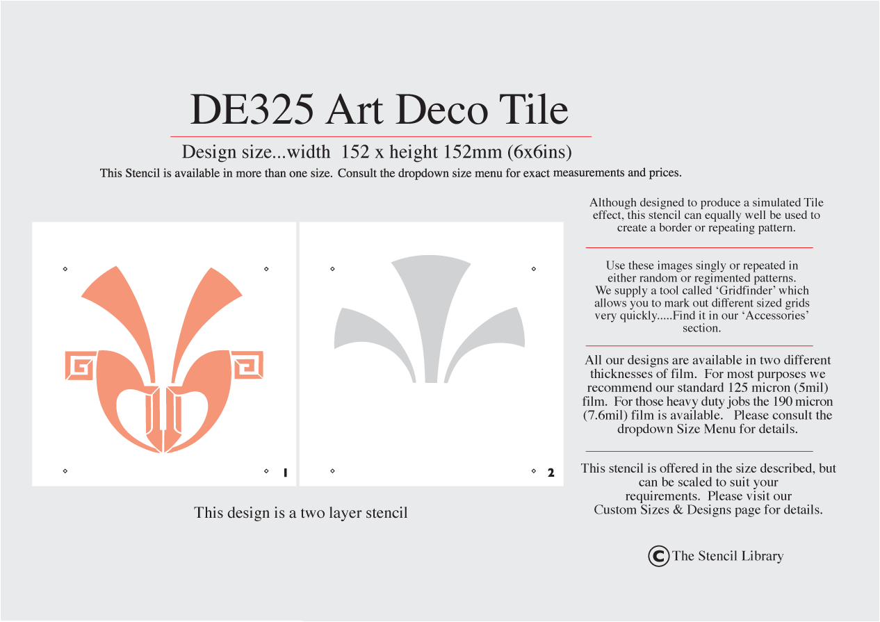 2. DE325 ArtDeco Tile
