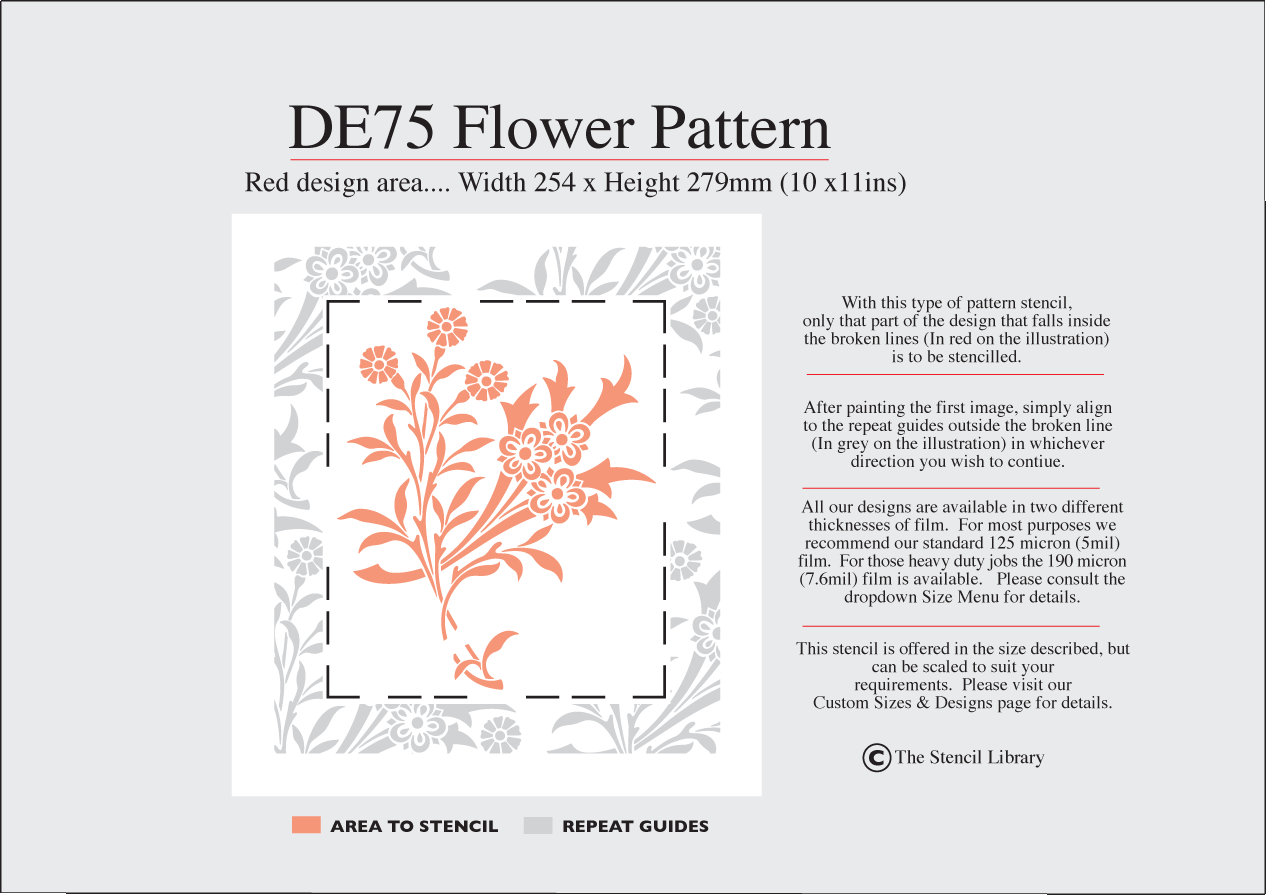 10. DE75 Flower Pattern