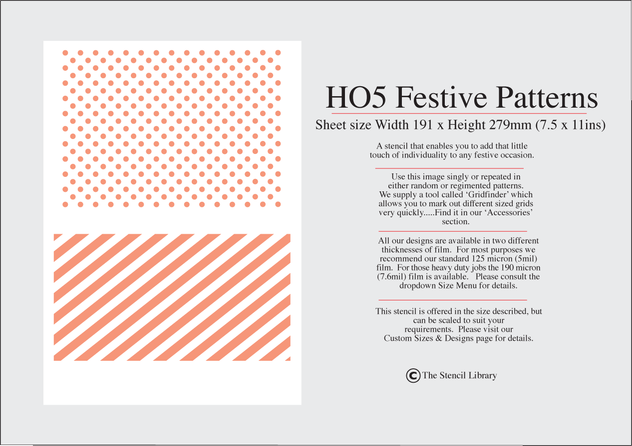 10. HO5 Festive Patterns