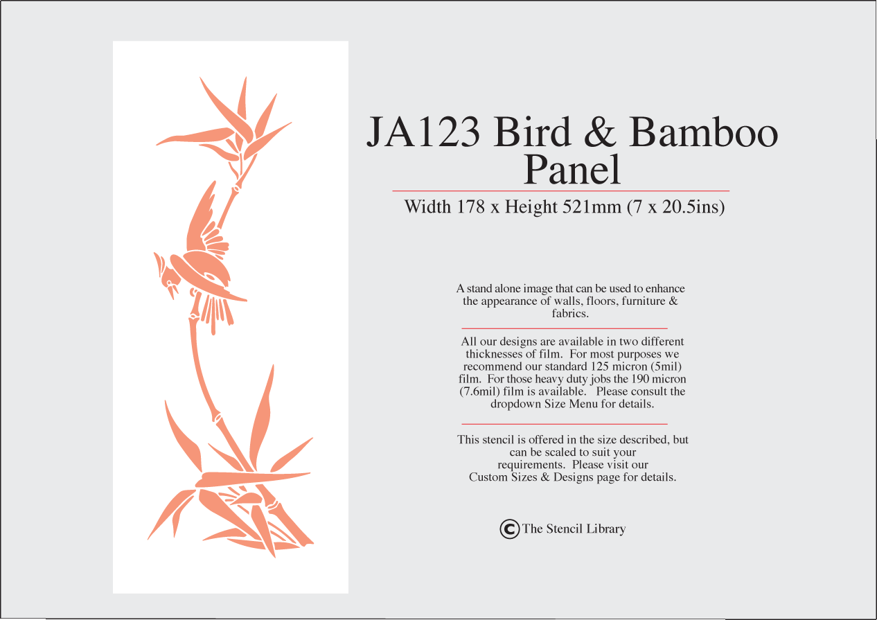 31. JA123 Bird & Bamboo
