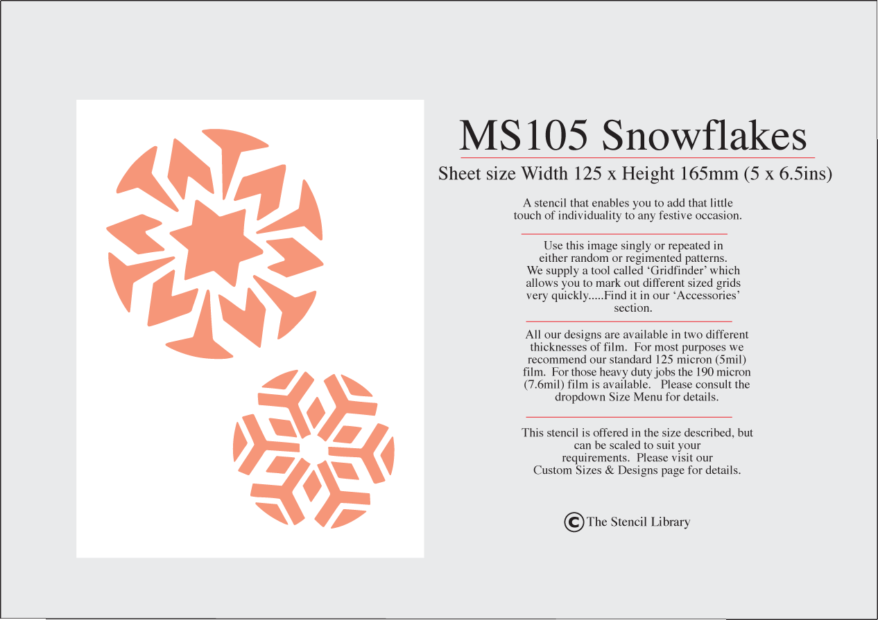 16. MS105 Snowflakes