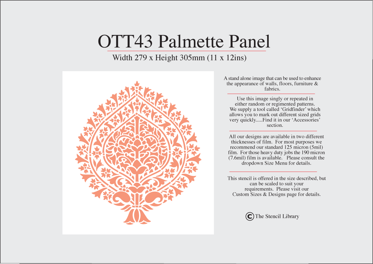 12.  OTT43 Palmette Panel