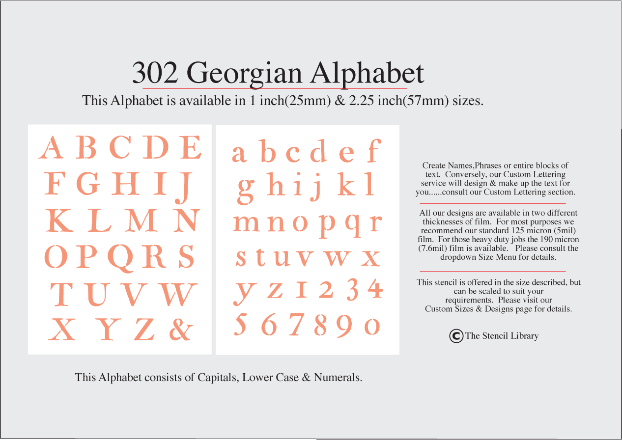 302 Georgian Alphabet