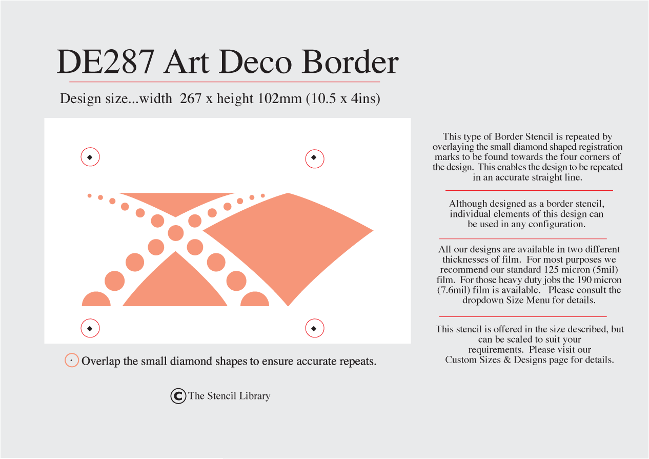 DE287 Art Deco Border