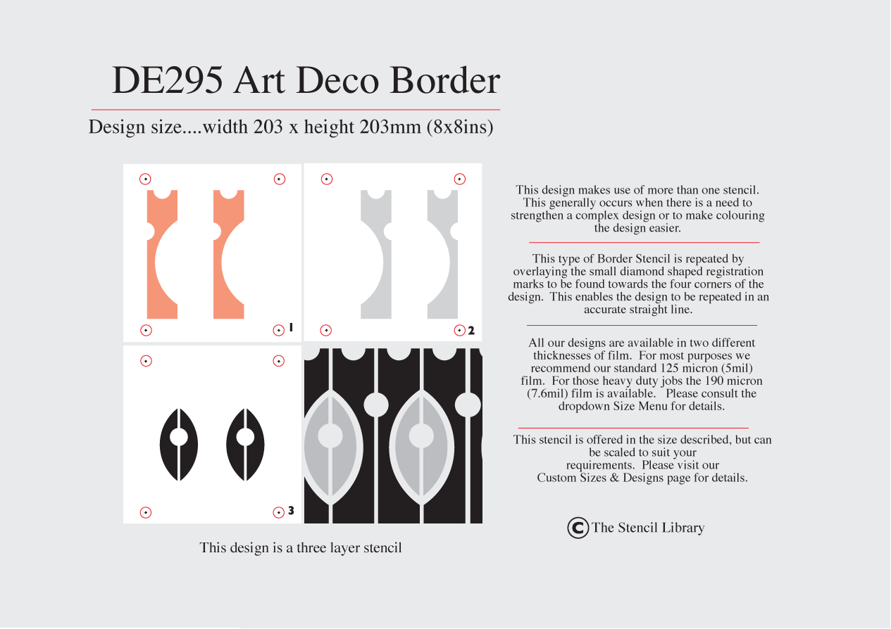 DE295 Art Deco Border