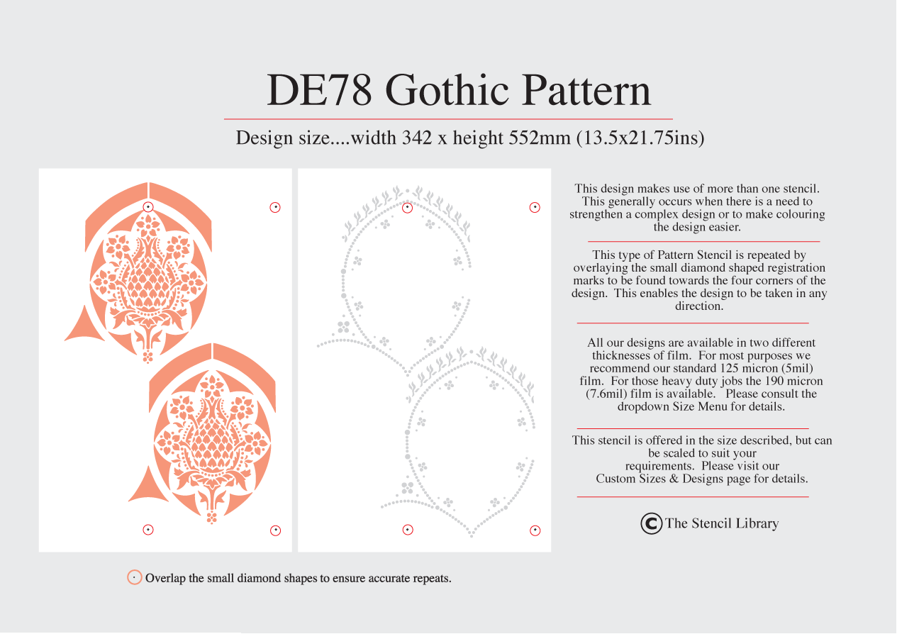 DE78 Gothic Pattern