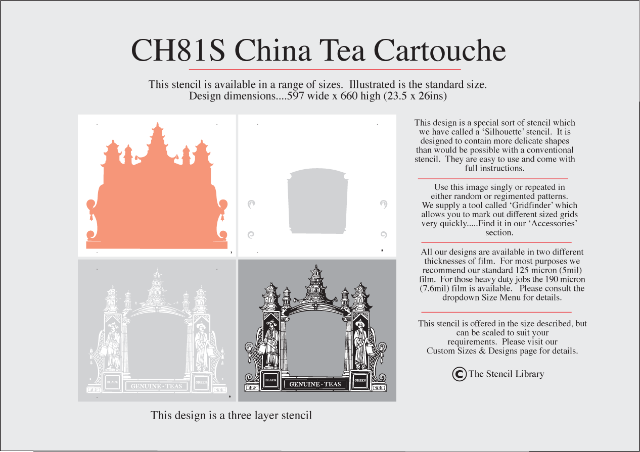 CH81S China Tea Cartouche