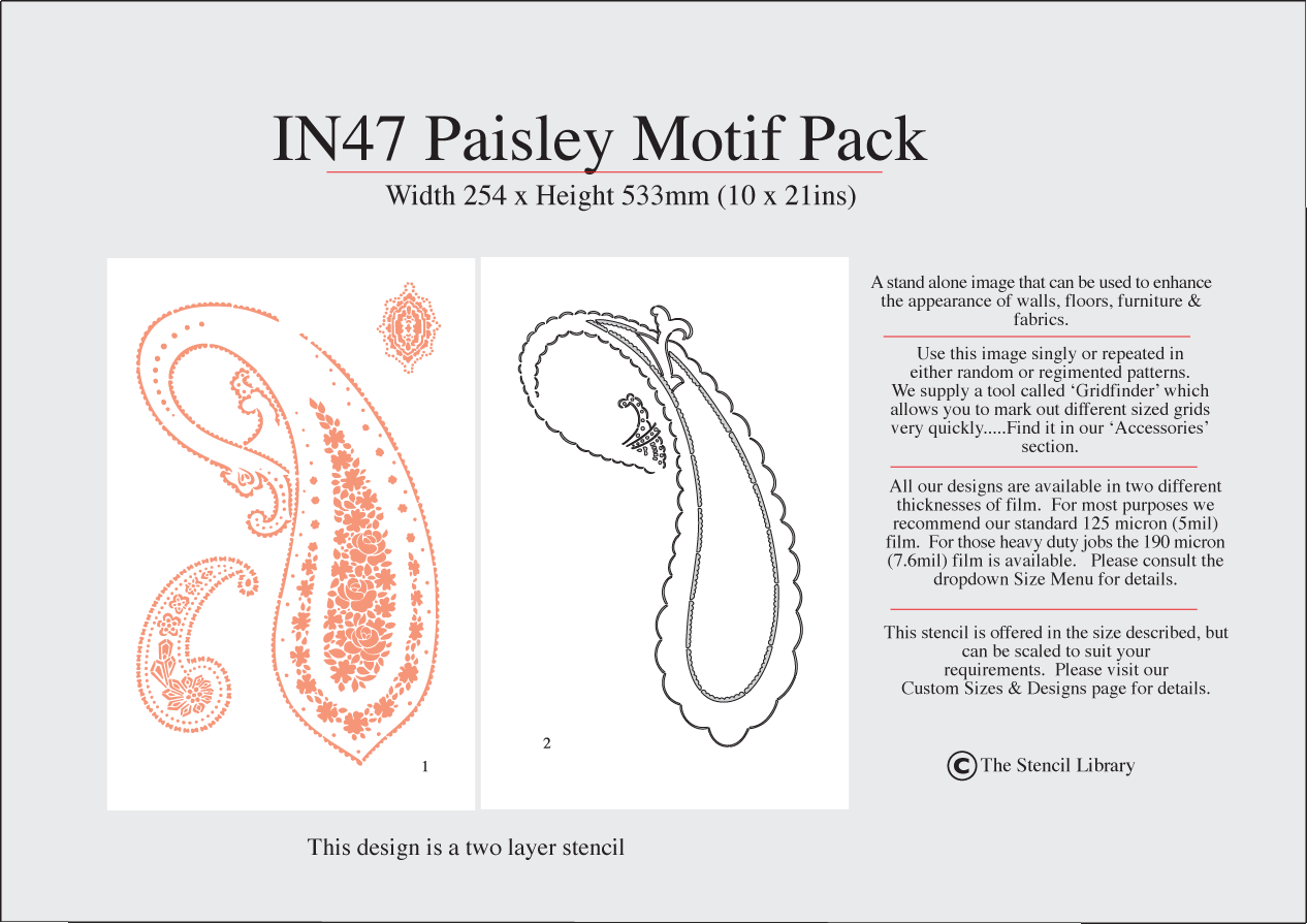 IN47 Paisley Motif Pack