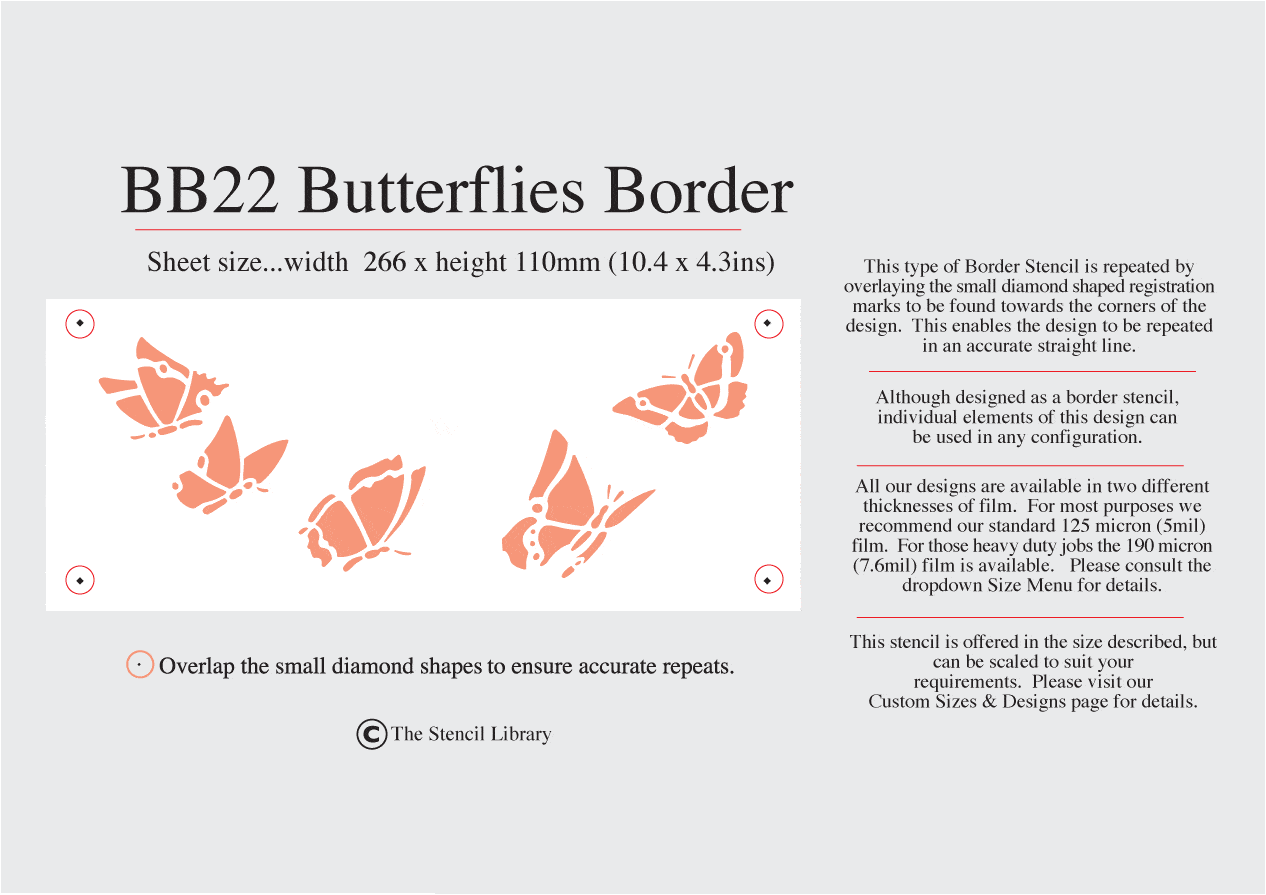 BB22 Butterflies Border