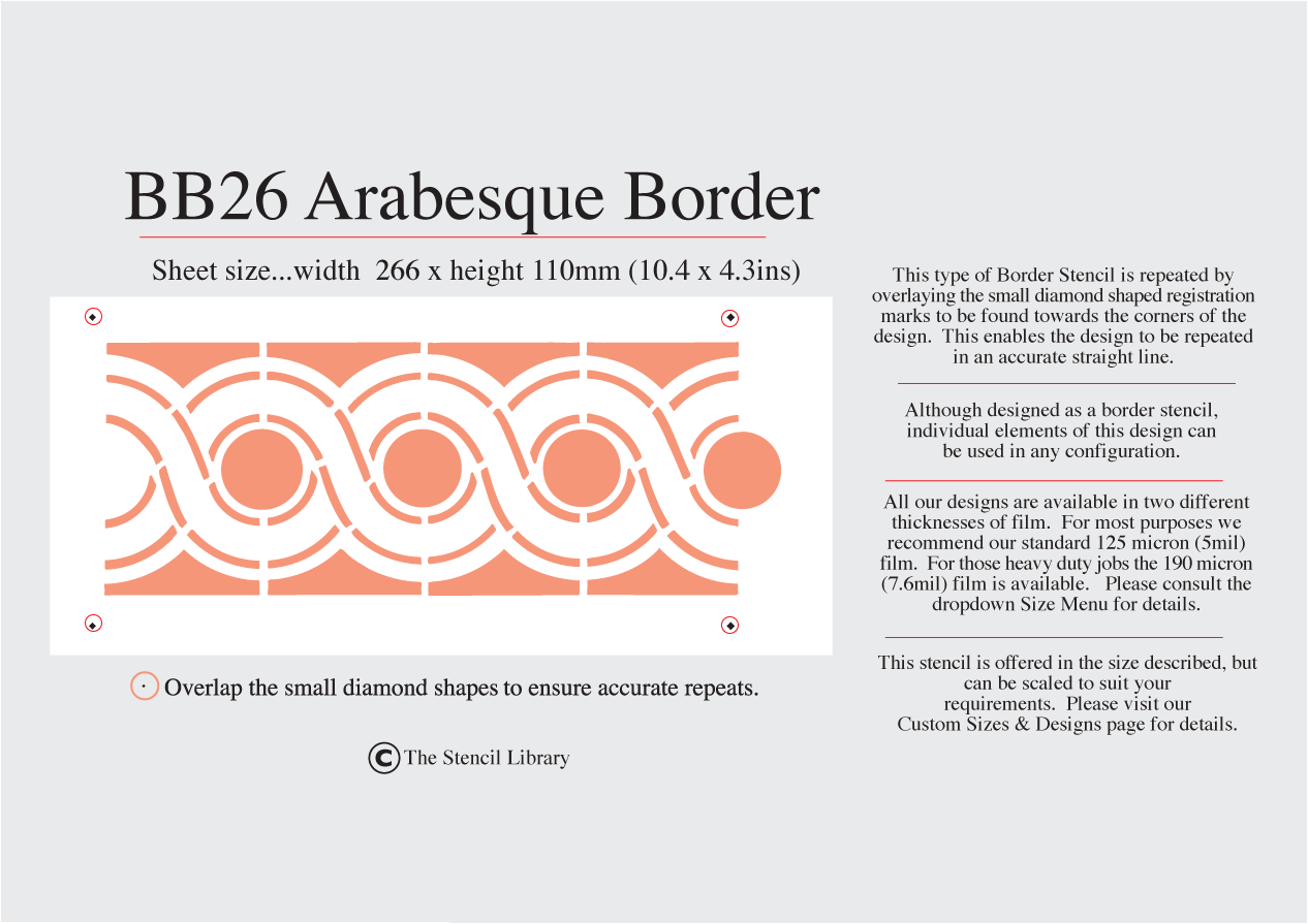 BB26 Arabesque Border
