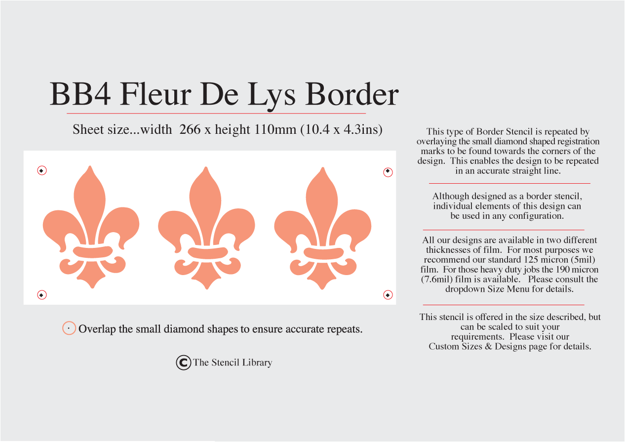 BB4 Fleur De Lys Border