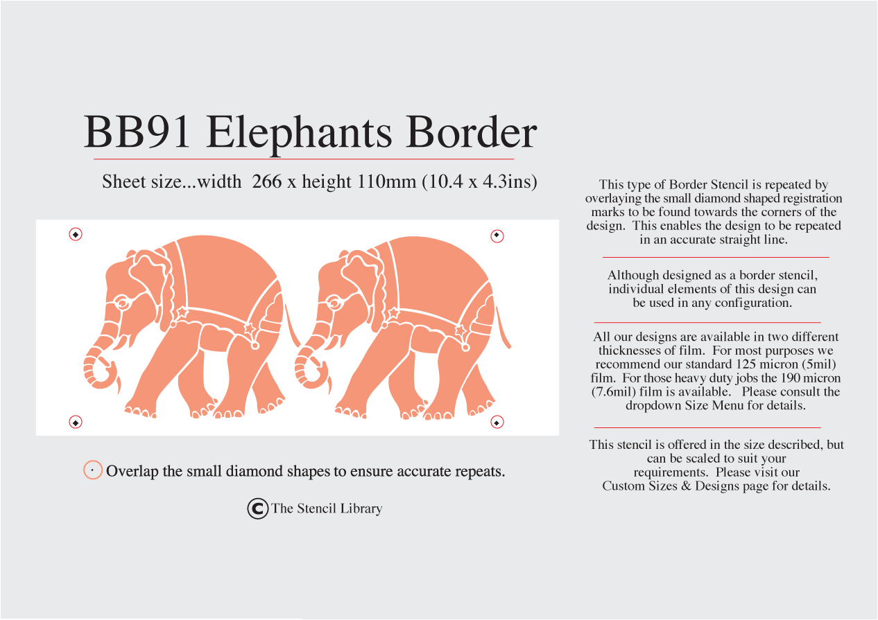 BB91 Elephants Border